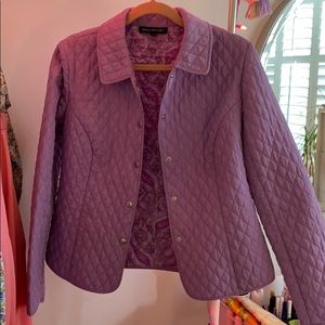 vintage purple quilted jacket
